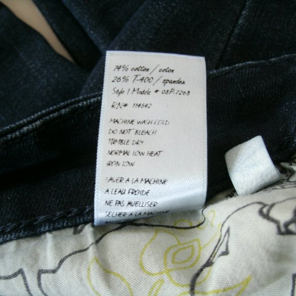 BLANK NYC Jeans Skinny Exposed Ankle Zipper Dark Wash Size 27 Cotton Spandex - Picture 14 of 14